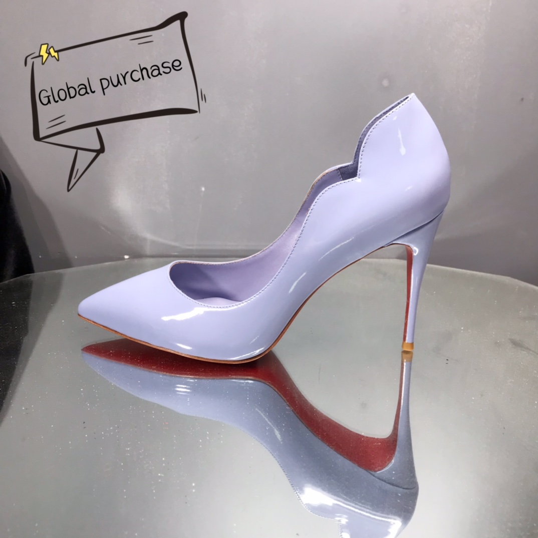 NO:100673,High-end customized classic fan style series!  H10Cm, size 34-42. 9033- Fan fluorescent taro purple skin, taro purple sheepskin, official website synchronization Standard European code Reference:9033- Color:purple/purple Material:patent leather Lining:fluorescent goat leather Heel height:10Cm Sole:leather sole Size:EUR 34-42 (US 4-11):,,christian louboutin,sheepskin19860909高端订制 精典扇面款系列！ H10Cm,尺码34-42码. 9033－扇面荧光芋头紫柒皮,芋头紫羊皮里,官网同步 标准欧码 Reference:9033- Color:purple/purple Material:patent leather Lining:fluorescent goat leather Heel heigh:10Cm Sole:leather sole Size:EUR 34－42（US 4一11) :,,christian louboutin,sheepskin,Women's Shoes