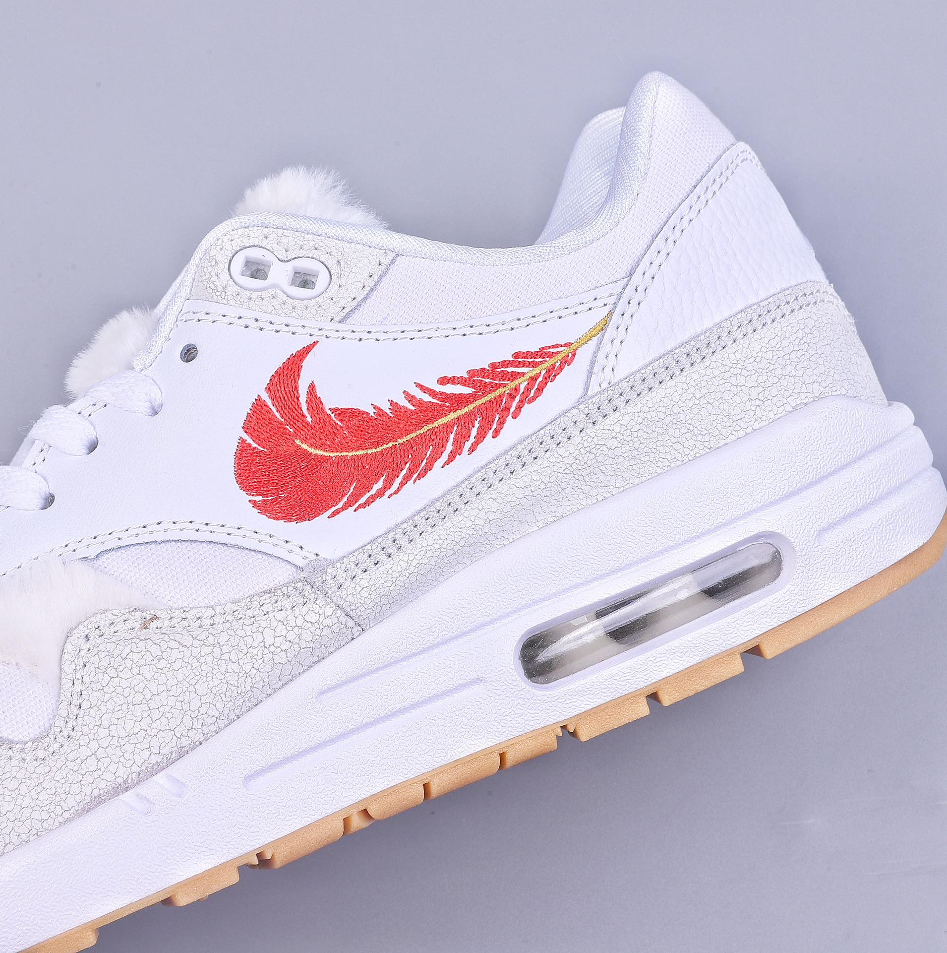 Nike Air Max 1 ”The Bay” Feather Hook Half Palm Air Cushion Retro Running Shoes FJ4451-100