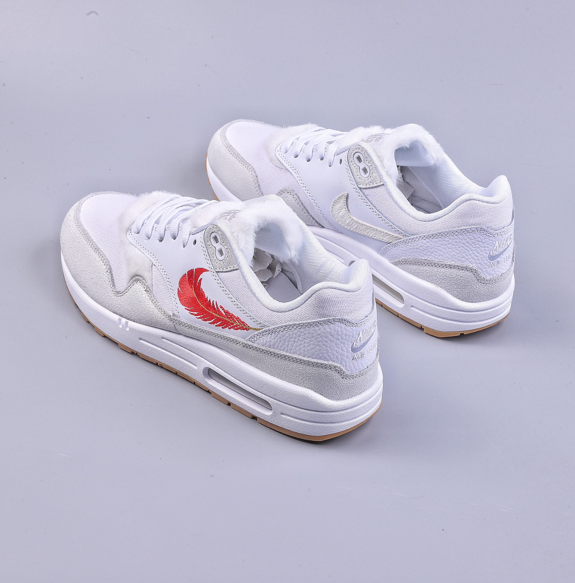 Nike Air Max 1 ”The Bay” Feather Hook Half Palm Air Cushion Retro Running Shoes FJ4451-100