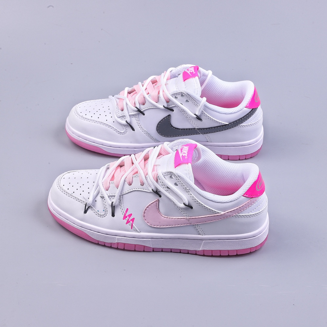 Nike Dunk Low ”520” Lace-up Gray and Pink Valentine's Day FN3451-161