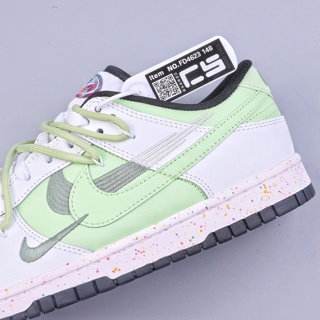 CS Nk Dunk Low ”Multi Color” Dynamic Three Hook Custom Edition Deconstruction Strap Casual Sneakers FD4623-148