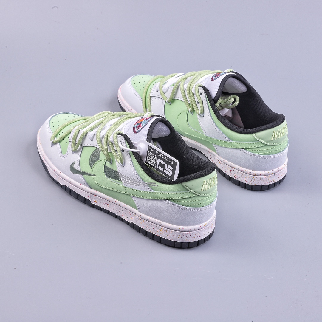 CS Nk Dunk Low ”Multi Color” Dynamic Three Hook Custom Edition Deconstruction Strap Casual Sneakers FD4623-148