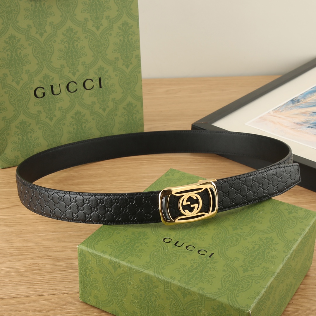 古奇GUCCI3.5宽精品不锈钢自动