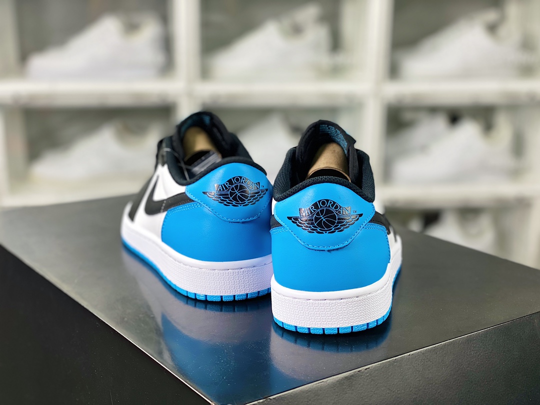 Air Jordan 1 Low OG ”Laser Blue” AJ1 Jordan first generation low-top basketball shoes ”black and white laser blue” CZ0790-104