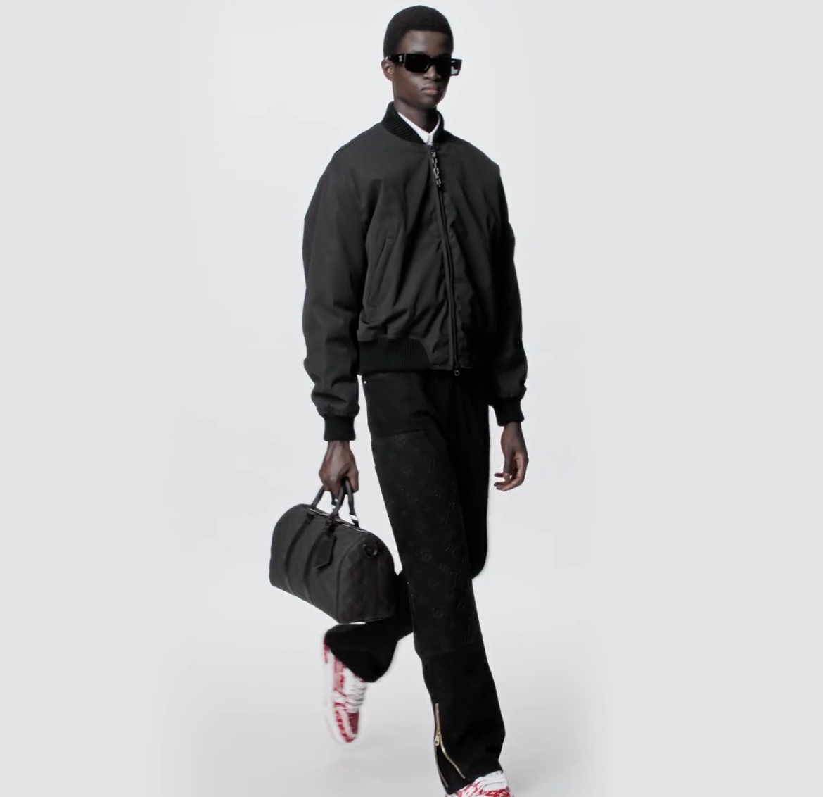 NO:552357,[Keeall 35 handbag] M22765 black (embossed) reference picture,19860909【Keeall 35 手袋】M22765 黑色（压花） 参考图,,Bag