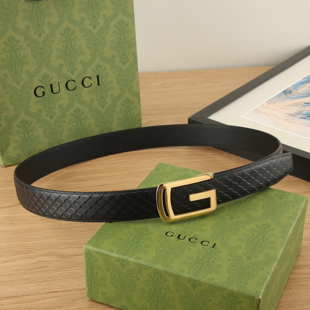 古奇GUCCI3.5宽精品不锈钢自动