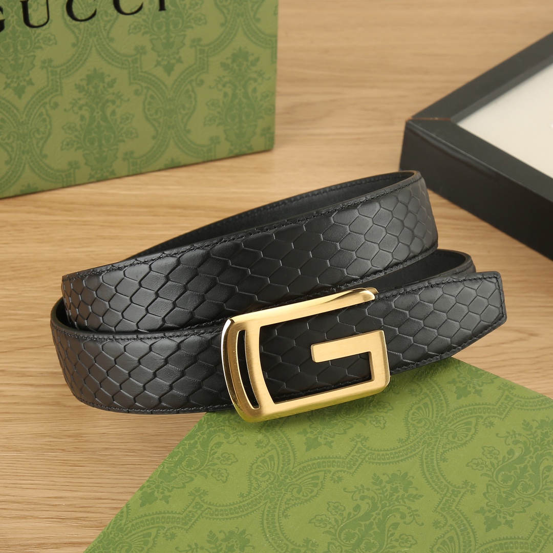 古奇GUCCI3.5宽精品不锈钢自动