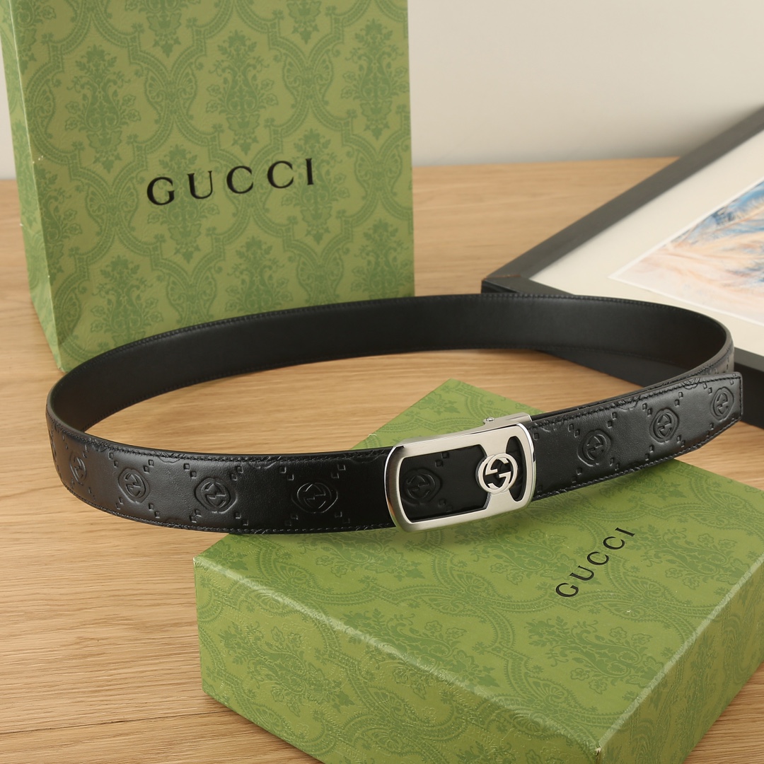 古奇GUCCI3.5宽精品不锈钢自动