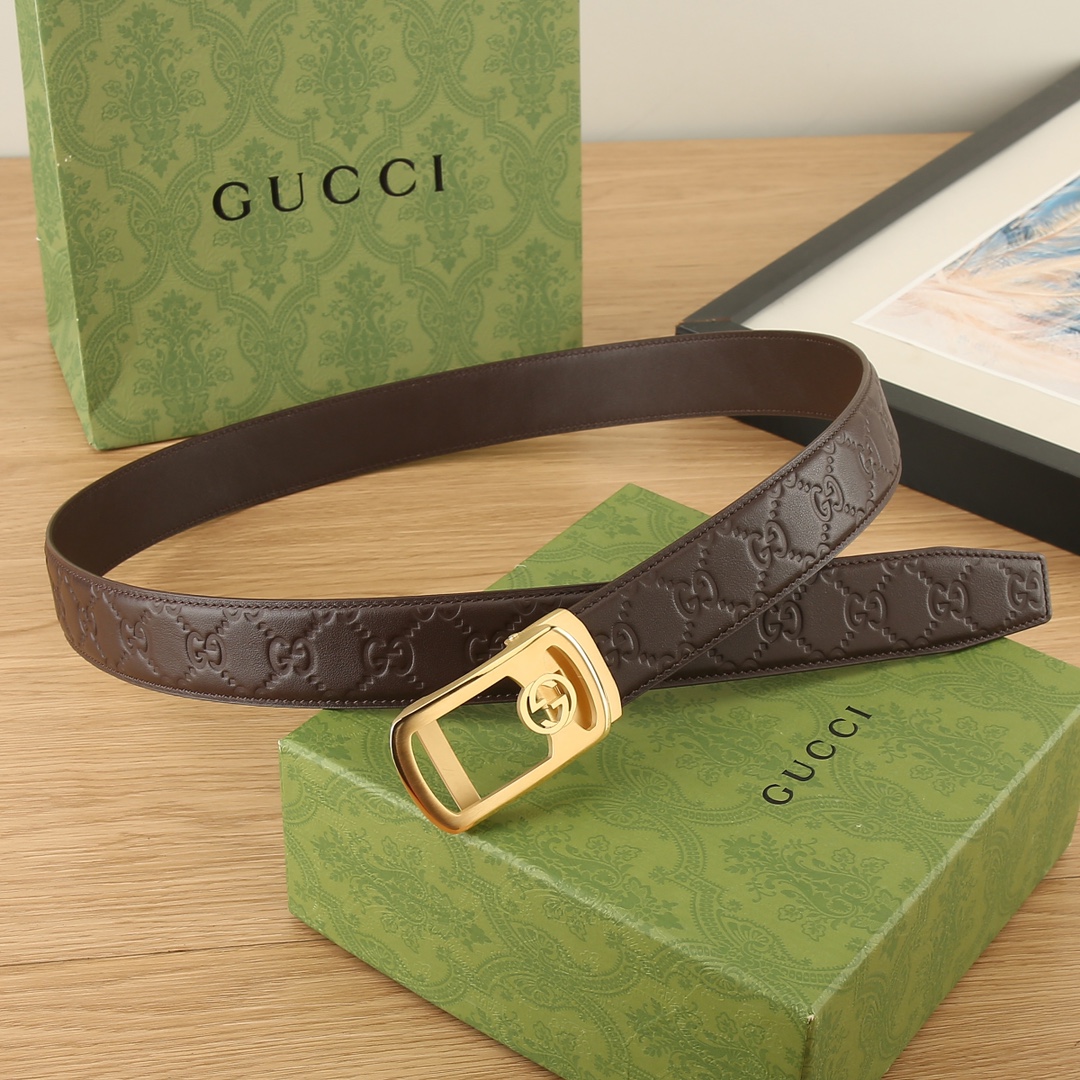 古奇GUCCI3.5宽精品不锈钢自动