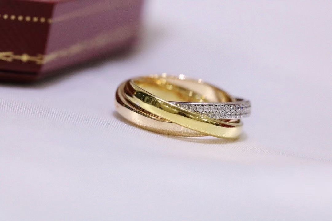 Cartier Cartier卡家 带‮三钻‬环戒指