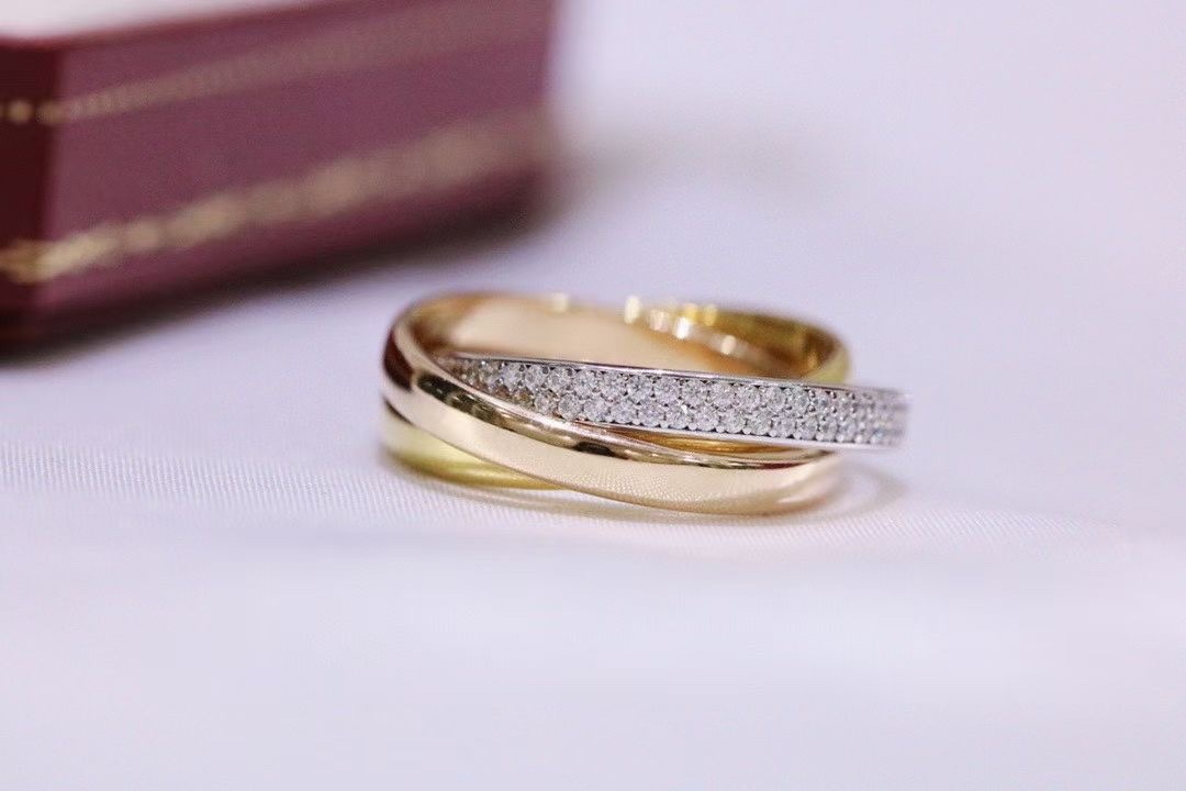 Cartier Cartier卡家 带‮三钻‬环戒指