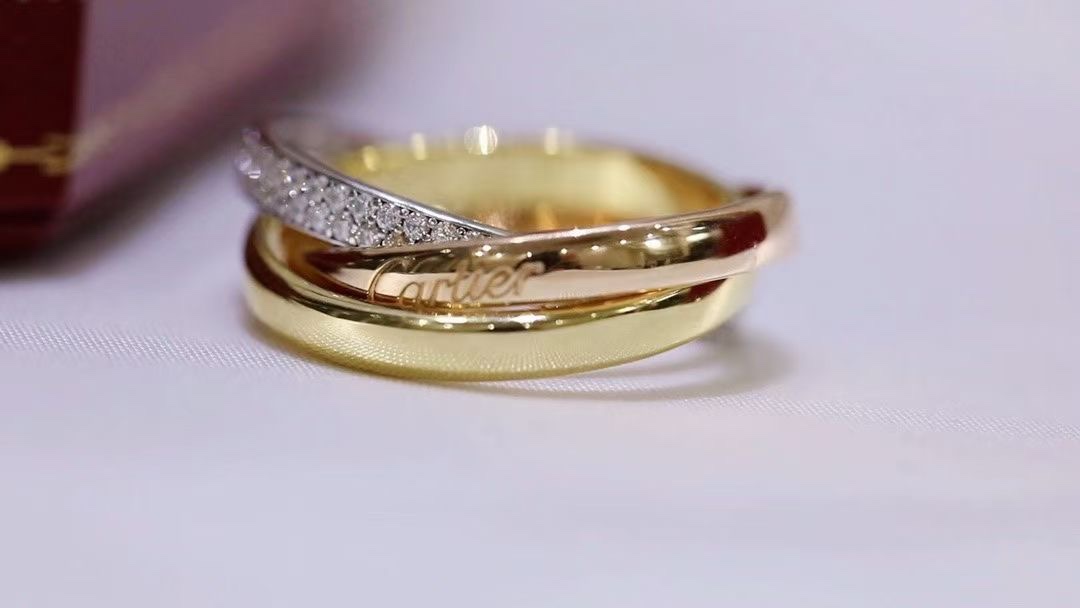 Cartier Cartier卡家 带‮三钻‬环戒指