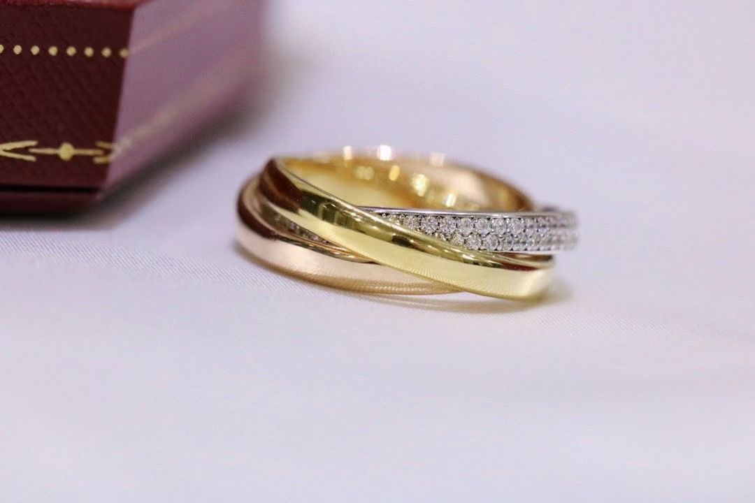 Cartier Cartier卡家 带‮三钻‬环戒指