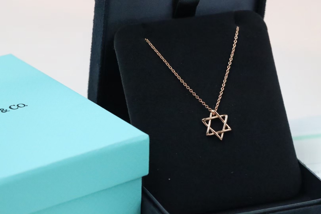 Tiffany & Co. Tiffany&Co. 六芒星 锁骨项链 925银