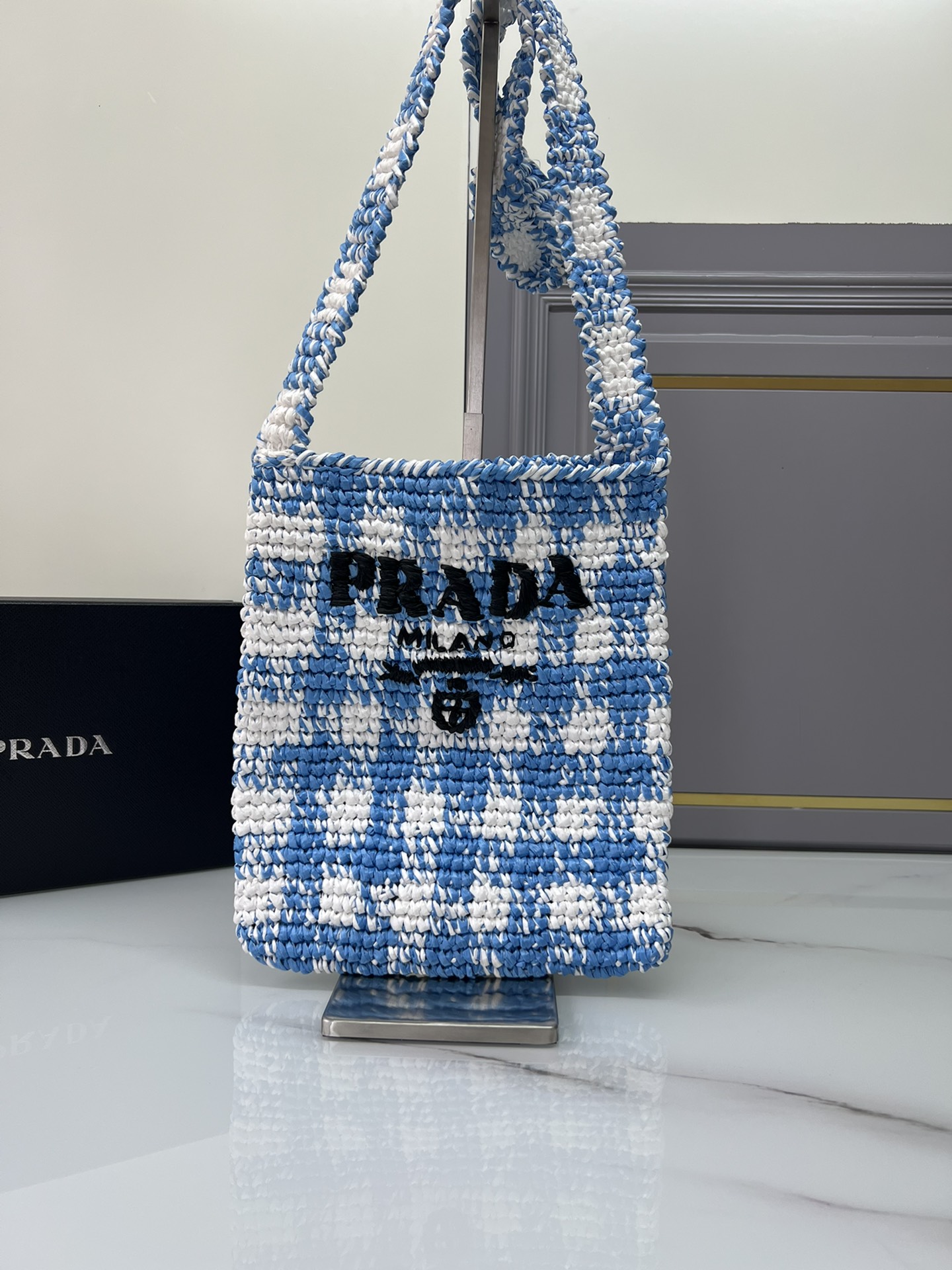 Prada Crossbody & Shoulder Bags Tote Bags Weave Raffia Straw Woven