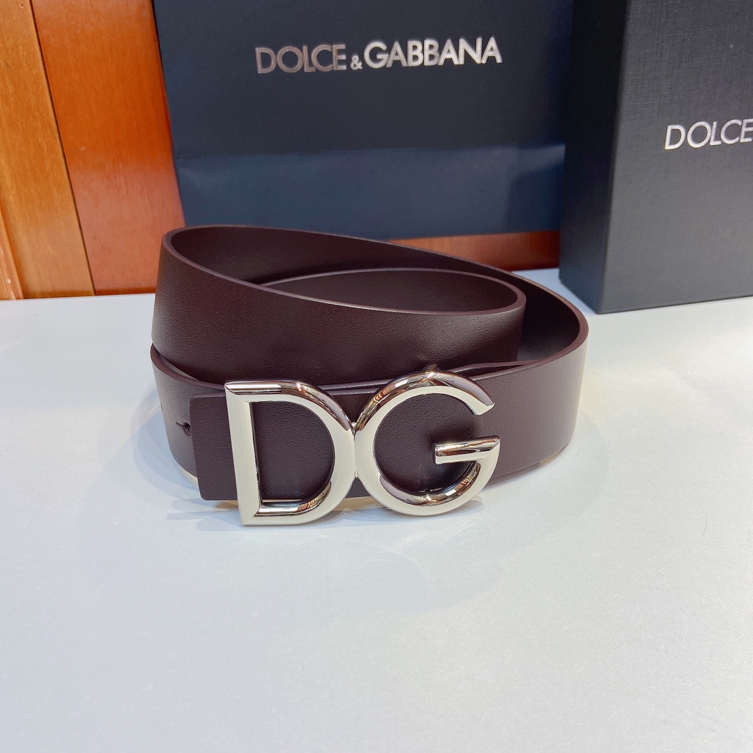 D&G杜嘉班纳官网新款Lux鞍皮腰带