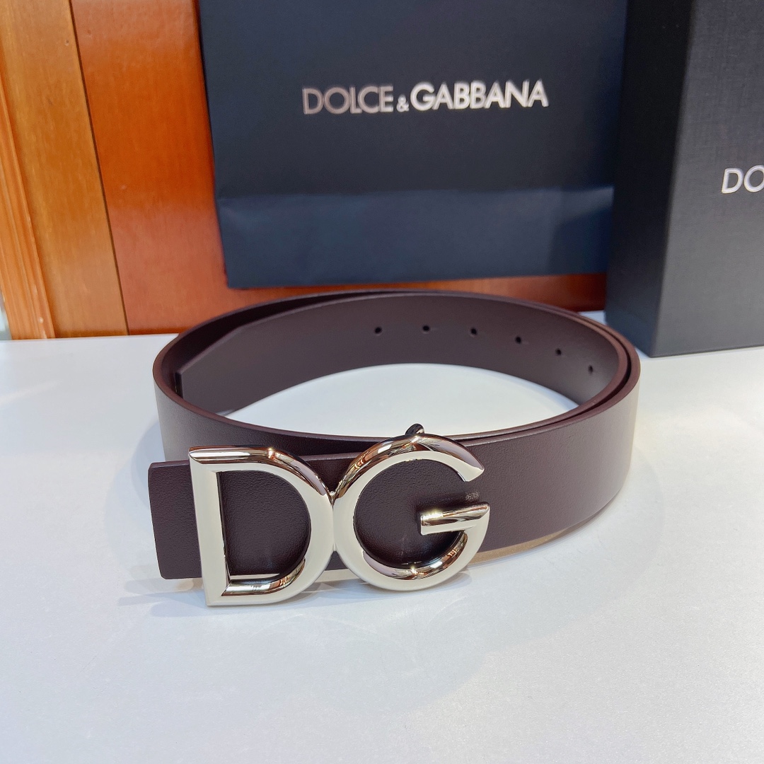 D&G杜嘉班纳官网新款Lux鞍皮腰带