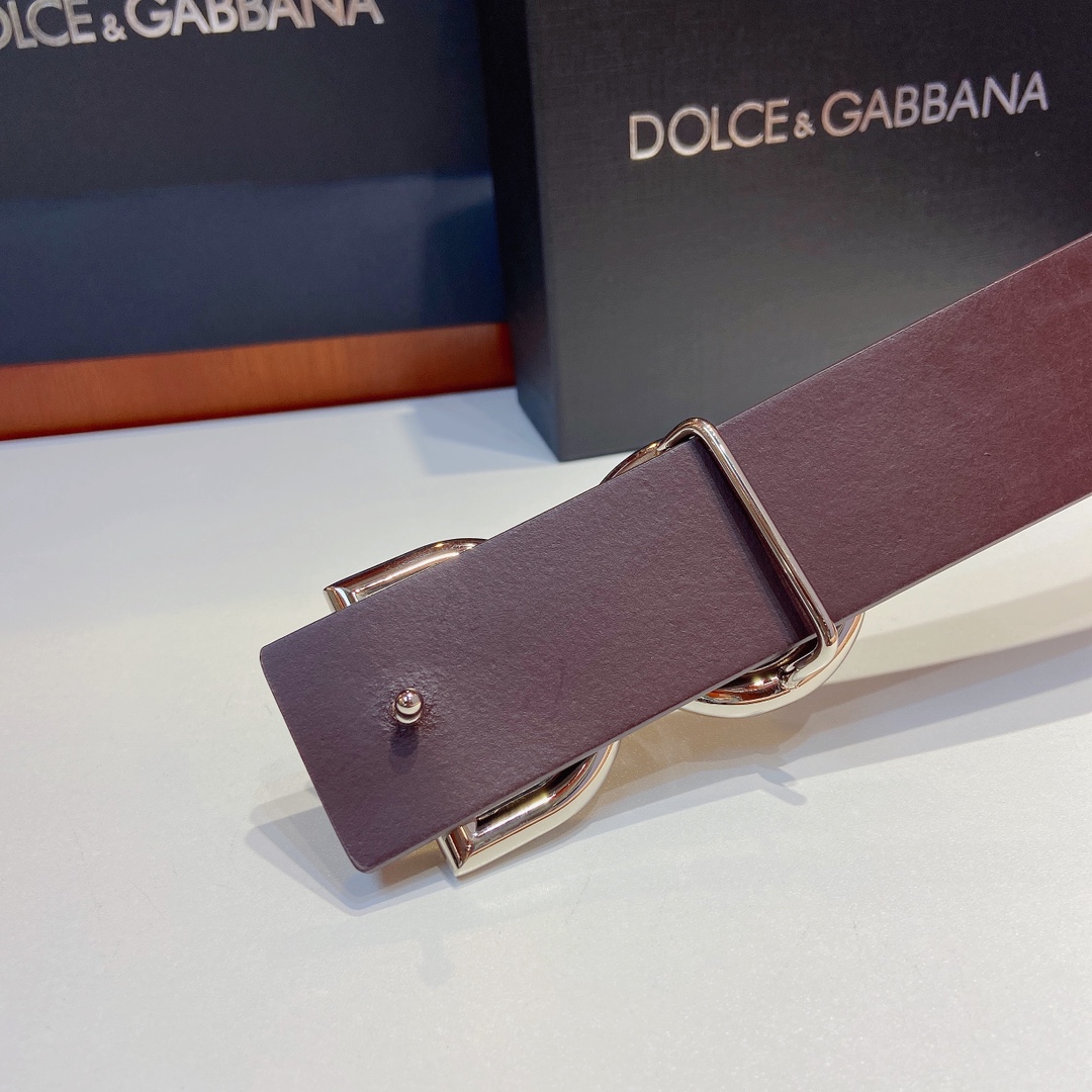 D&G杜嘉班纳官网新款Lux鞍皮腰带