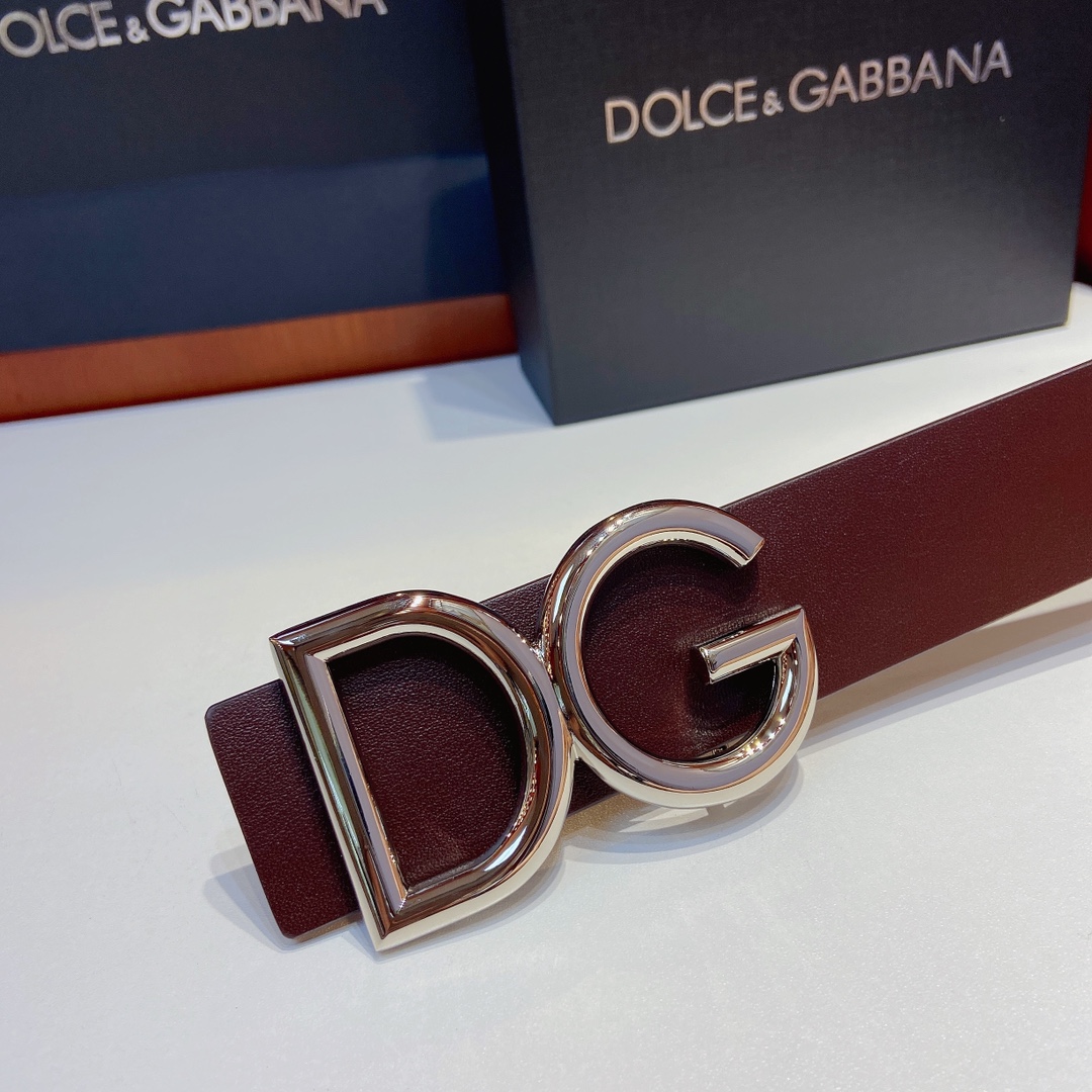 D&G杜嘉班纳官网新款Lux鞍皮腰带