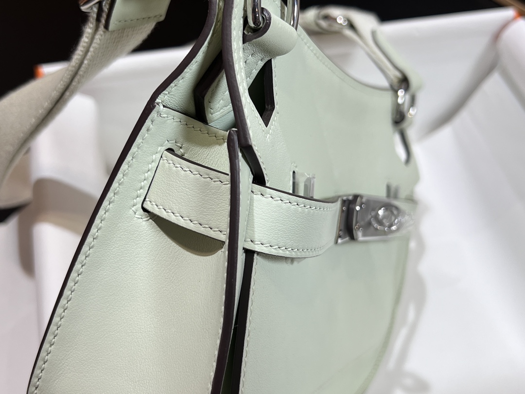 Mini Gypsiere Bag, 22cm Swift Leather with Adjustable Canvas Strap 7 i1690105720 4591 6
