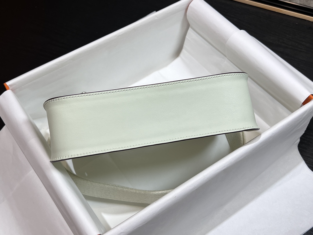 Mini Gypsiere Bag, 22cm Swift Leather with Adjustable Canvas Strap 8 i1690105720 4628 7