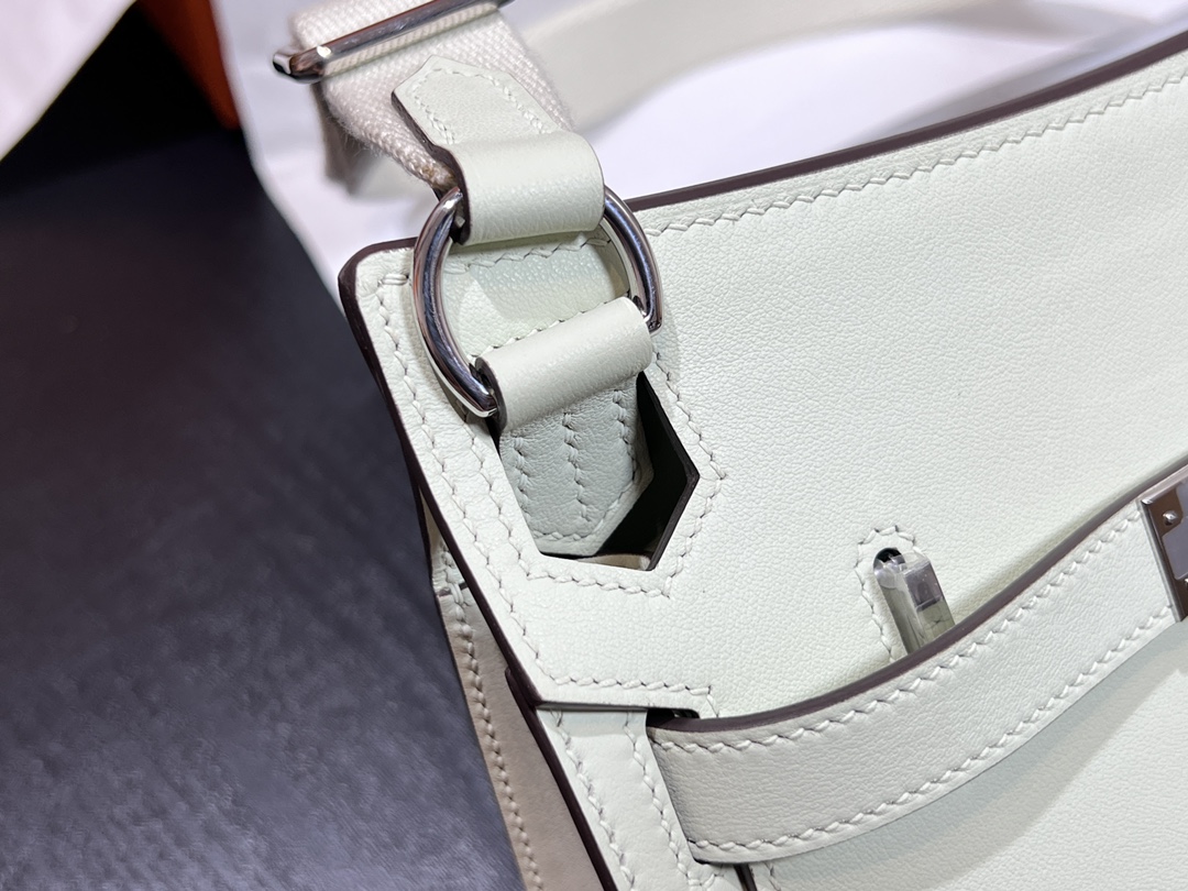 Mini Gypsiere Bag, 22cm Swift Leather with Adjustable Canvas Strap 5 i1690105720 7669 4