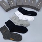 Zegna Sock- Mid Tube Socks Buy 1:1
 Cotton
