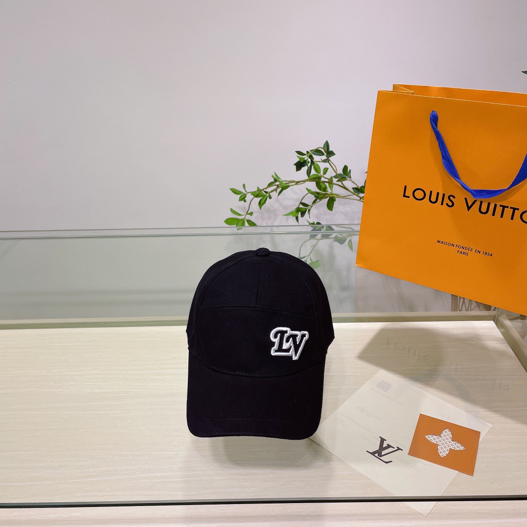 [LV Hats]lv Louis Vuitton original embroidered baseball cap Hot-sale cotton li