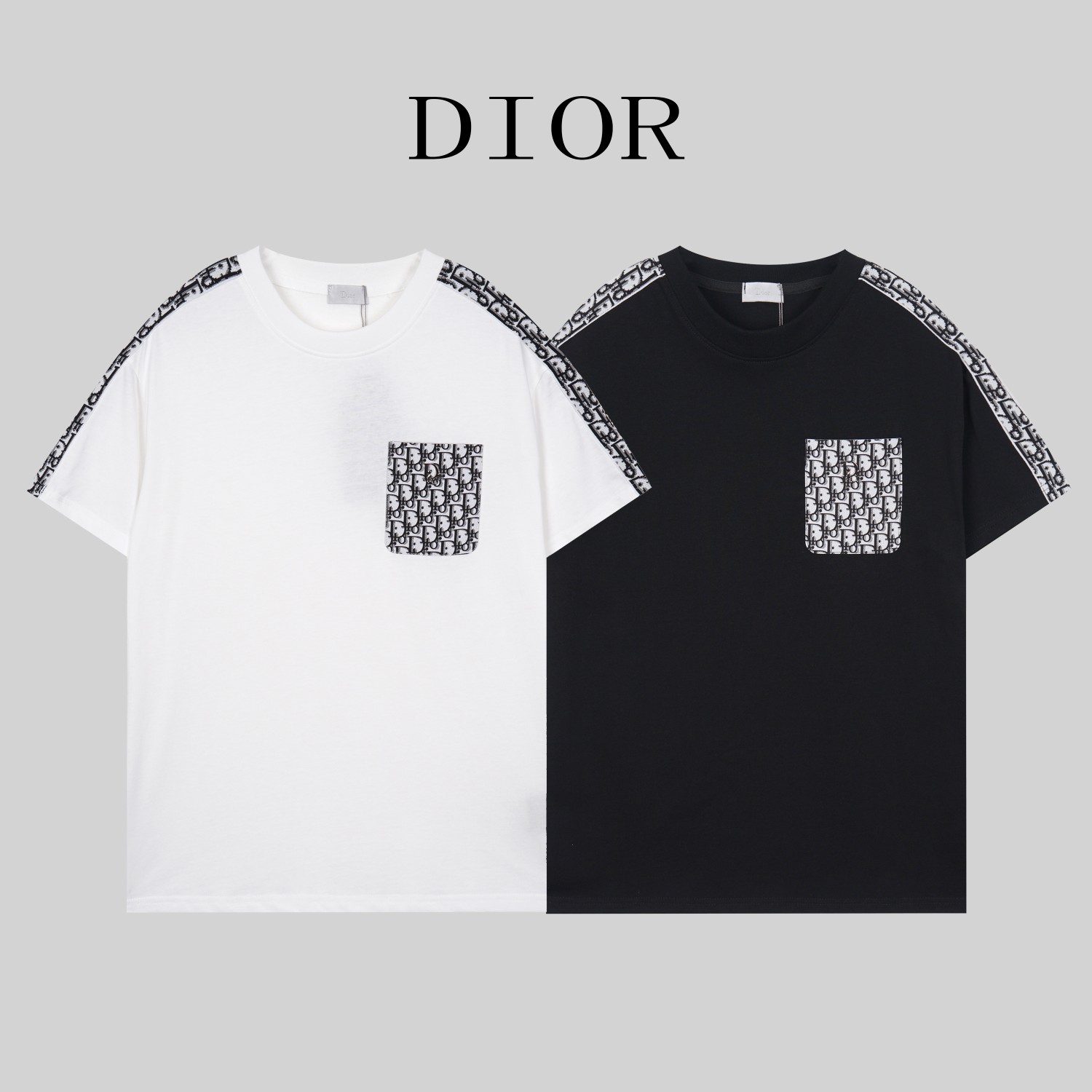 G1051 Camiseta con cinchas #DIOR* de doble hilo de alta calidad Dior 2023, confeccionada con 260 gramos de tejido de pu…