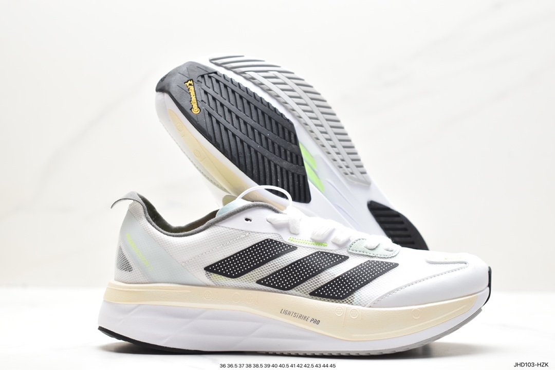 adidas adizero BOSTON 11 summer breathable mesh racing running shoes Boost cushioning bottom GV9090