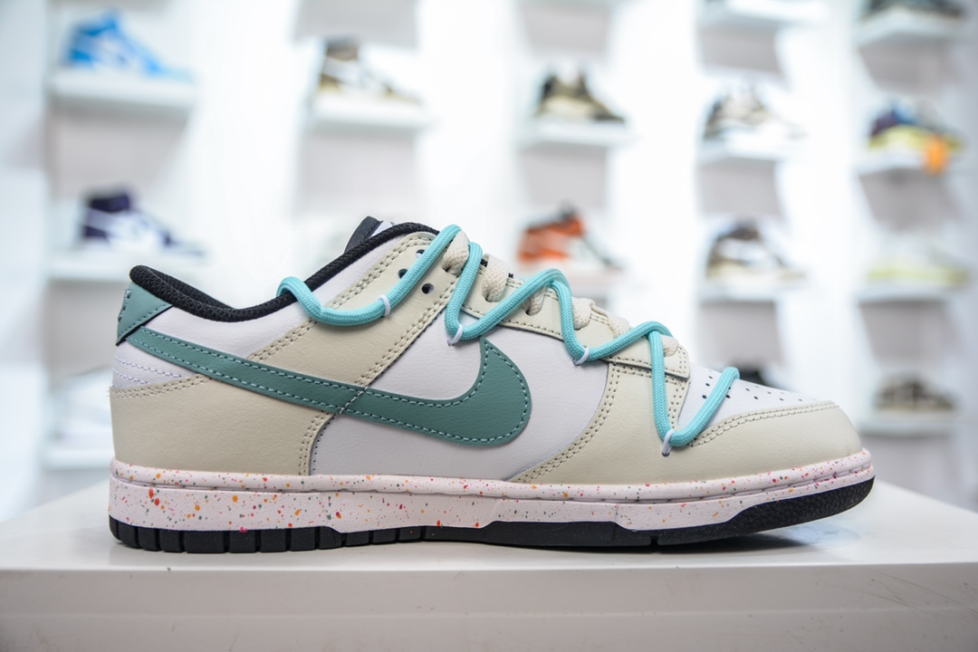 CS version NK SB Dunk Low deconstruction vitality three hook beige green FD4623-147