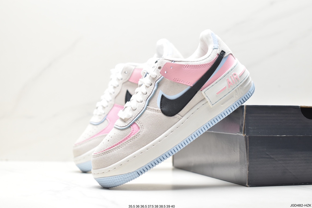 Nike Air Force 1 Shadow new color lightweight height-enhancing low-top versatile sneakers DV7449-100