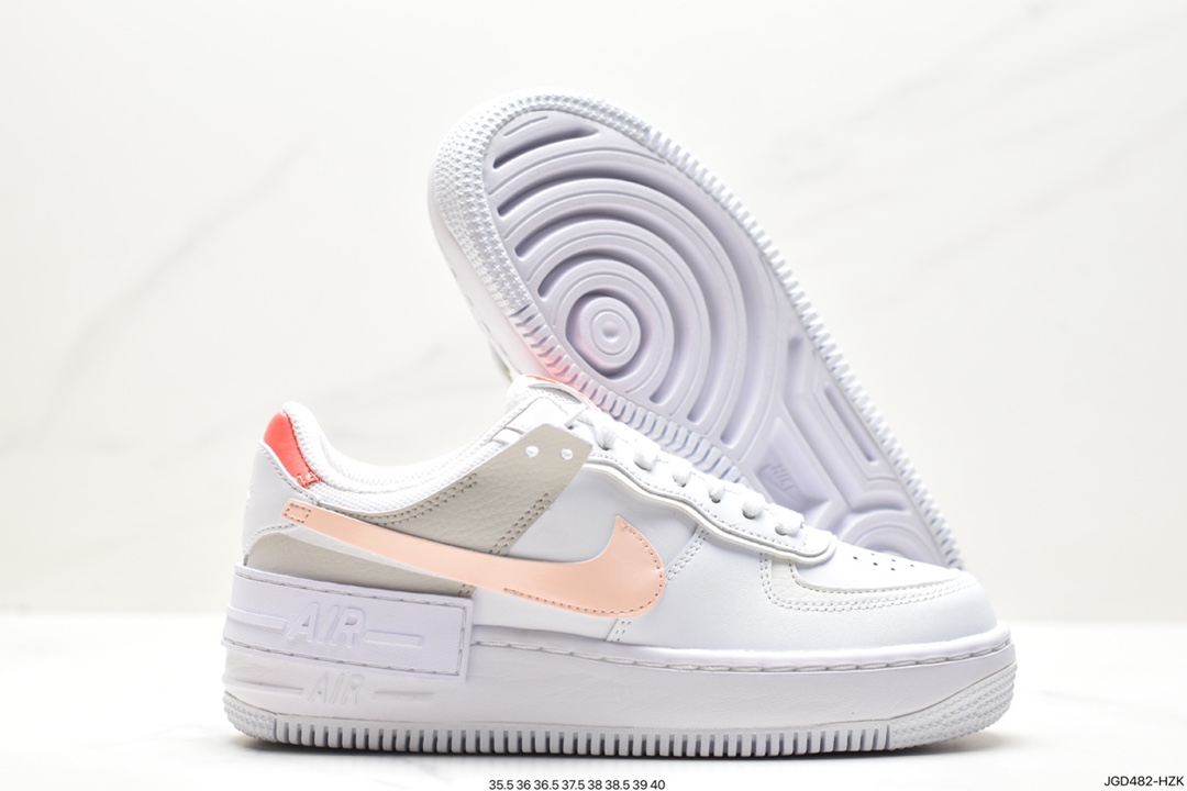 Nike Air Force 1 Shadow new color lightweight height-enhancing low-top versatile sneakers DV7449-100