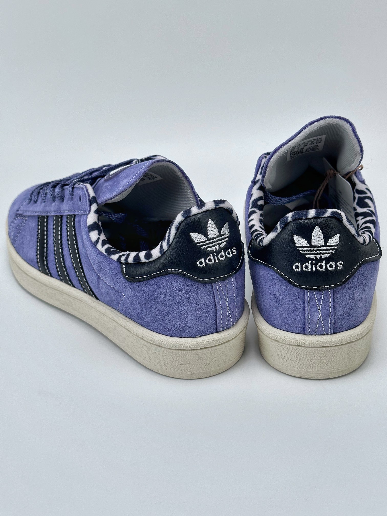 X-Large x adidas originals Campus 80s ”Purple Leopard” Retro Trend Casual Shoes GW3247