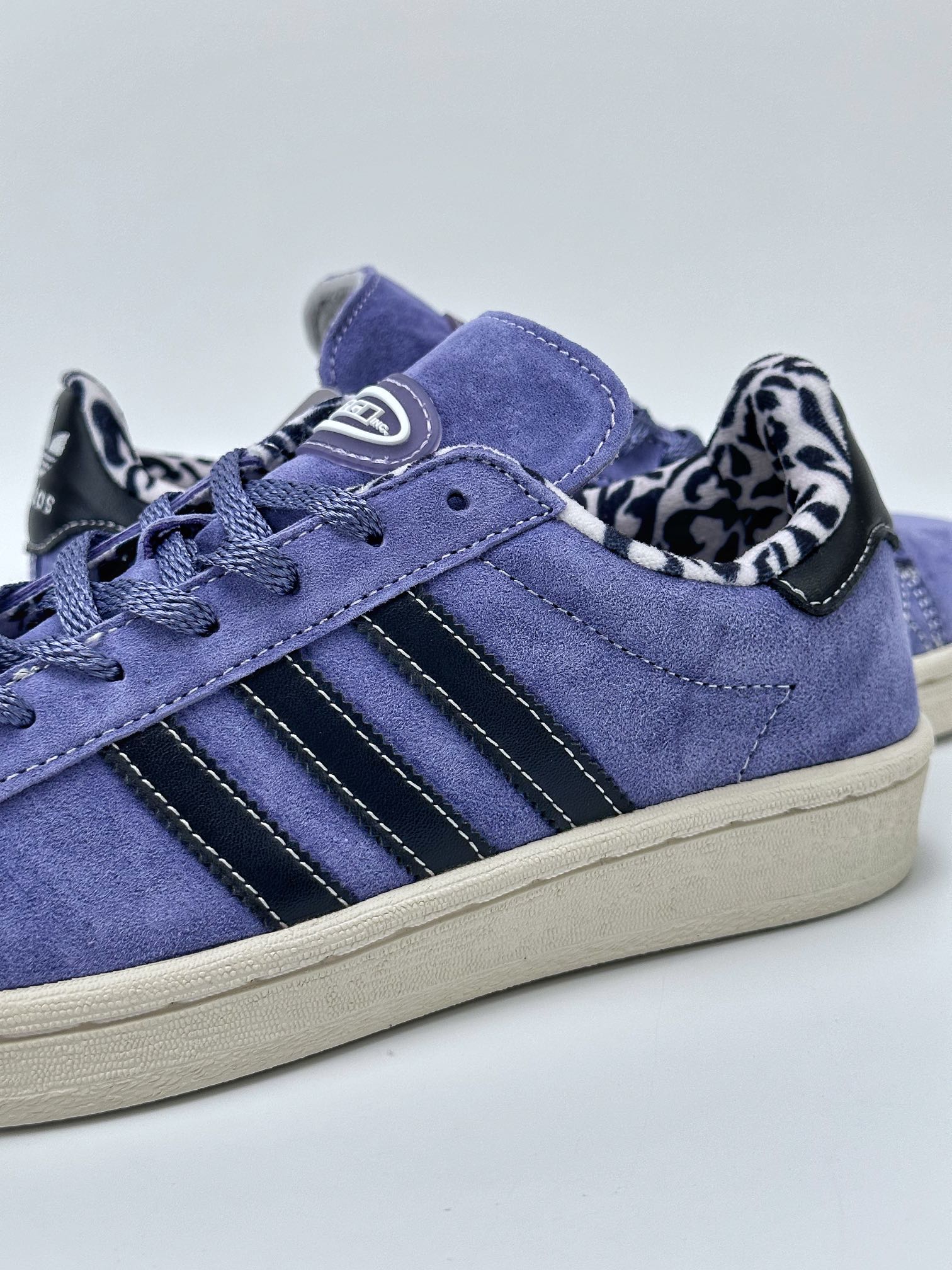 X-Large x adidas originals Campus 80s ”Purple Leopard” Retro Trend Casual Shoes GW3247