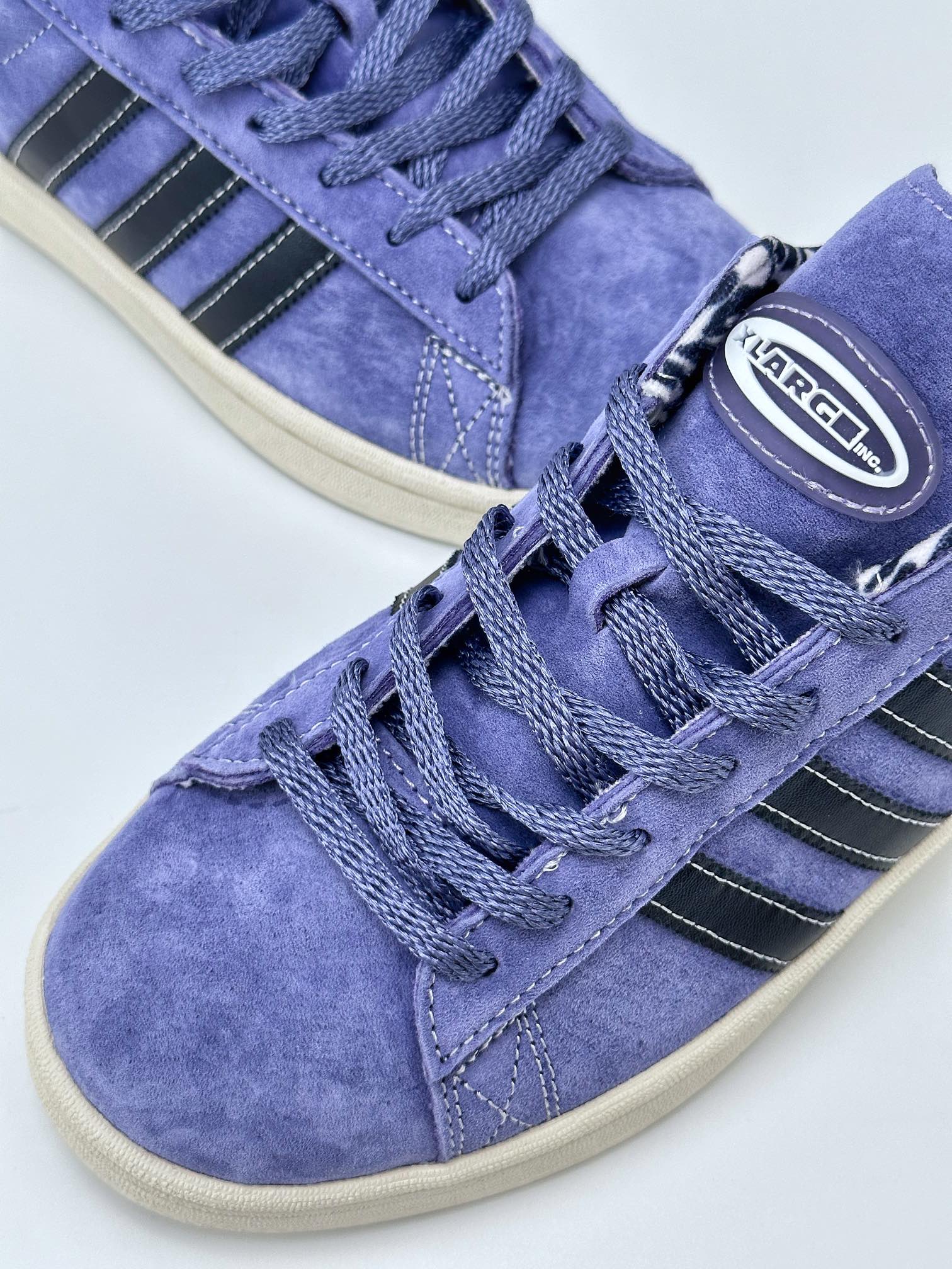 X-Large x adidas originals Campus 80s ”Purple Leopard” Retro Trend Casual Shoes GW3247