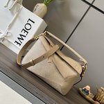 Loewe Puzzle Bags Handbags Canvas Cotton Cowhide Edge
