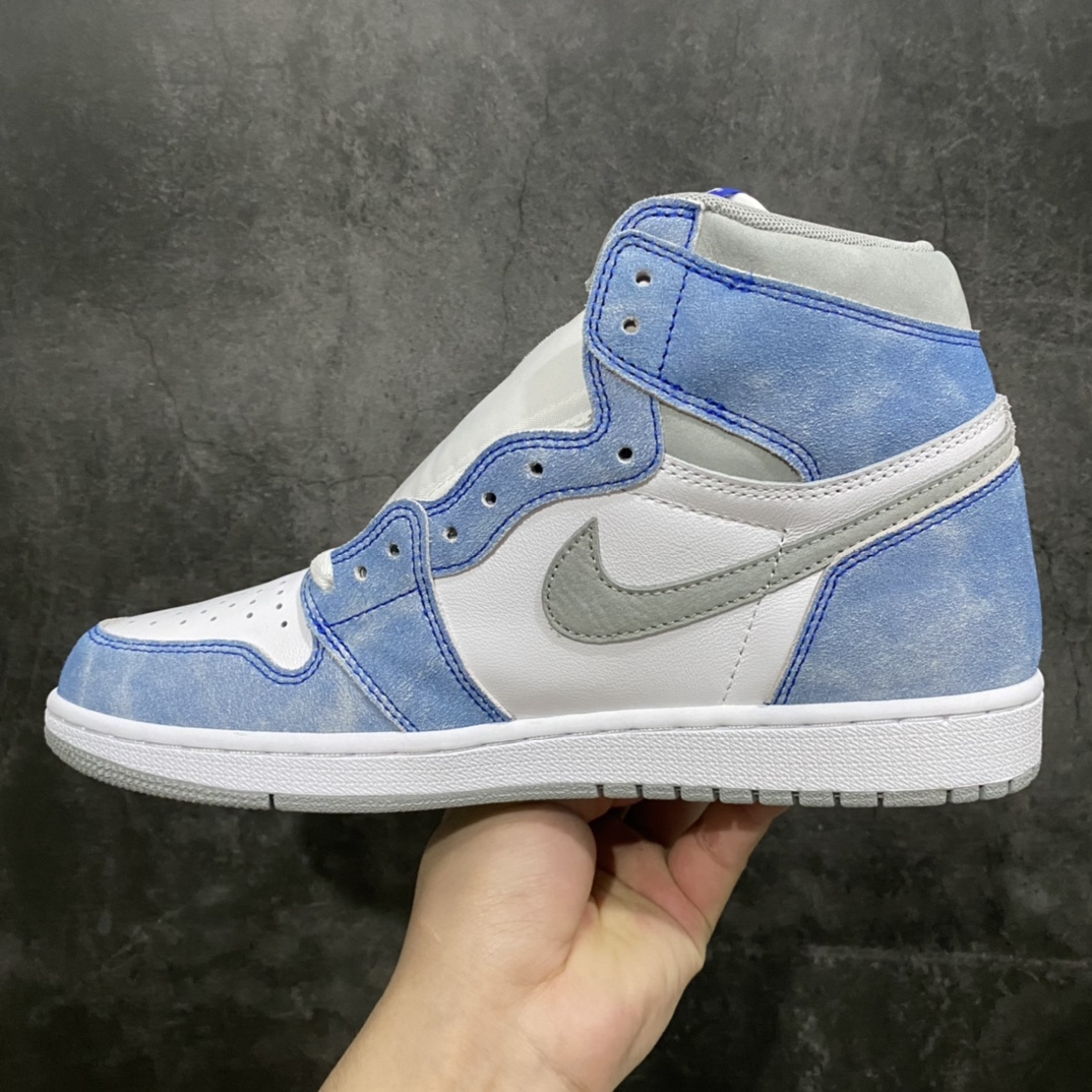 Foreign trade pure original Air Jordan AJ1 washed blue 555088-402