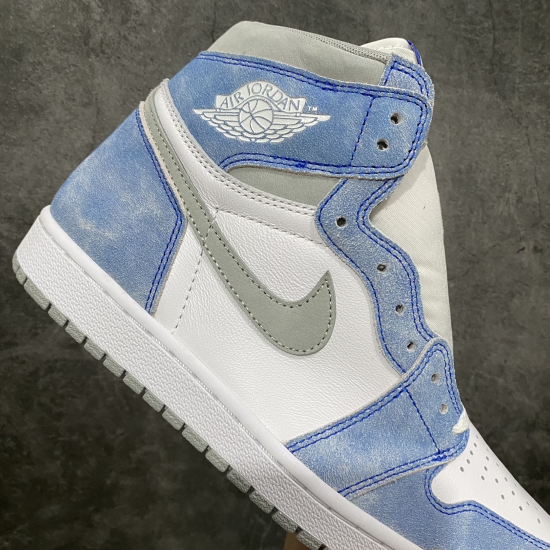 Foreign trade pure original Air Jordan AJ1 washed blue 555088-402