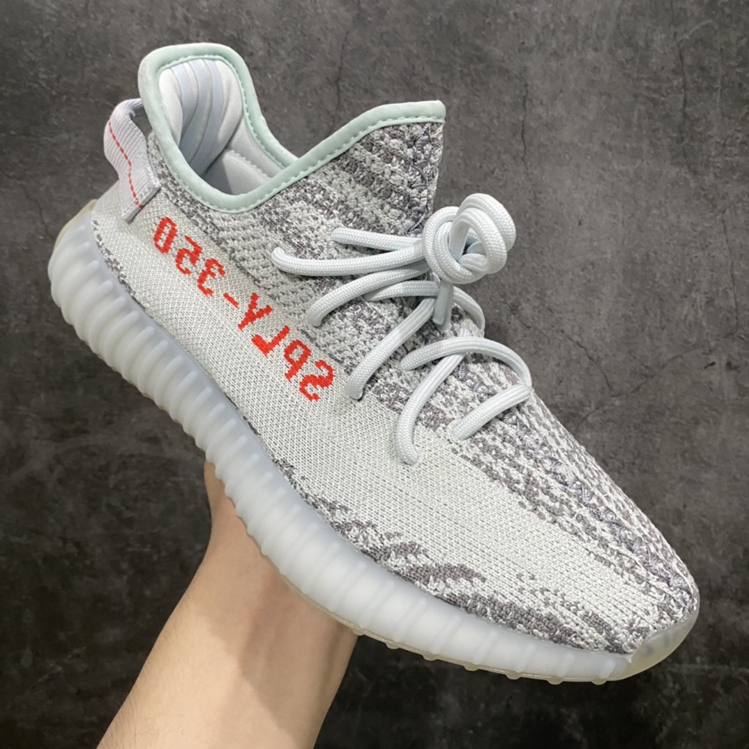 LW version Yeezy350 V2 Combustible Ice Blue B37571