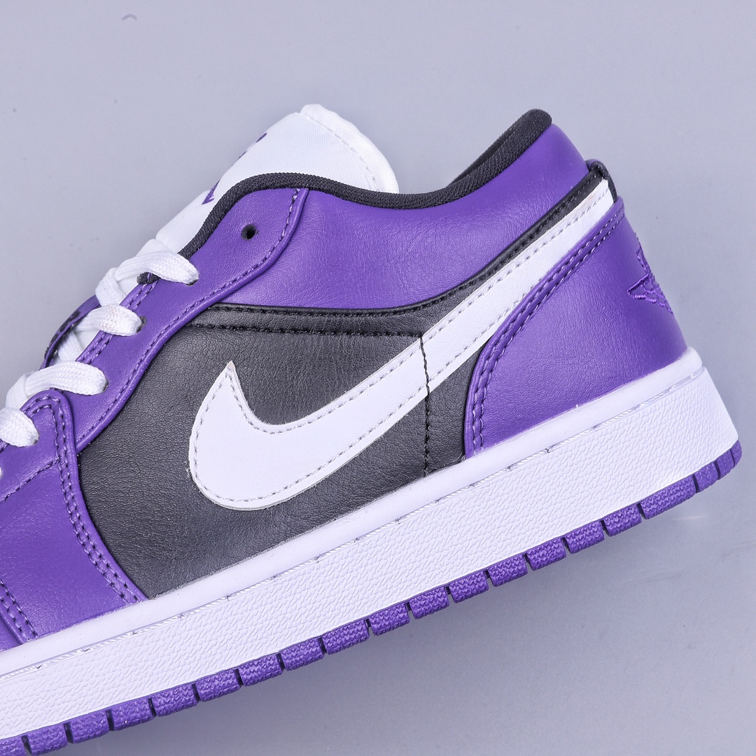 Air Jordan 1 Low Shadow Black Purple Low Top 553560-501