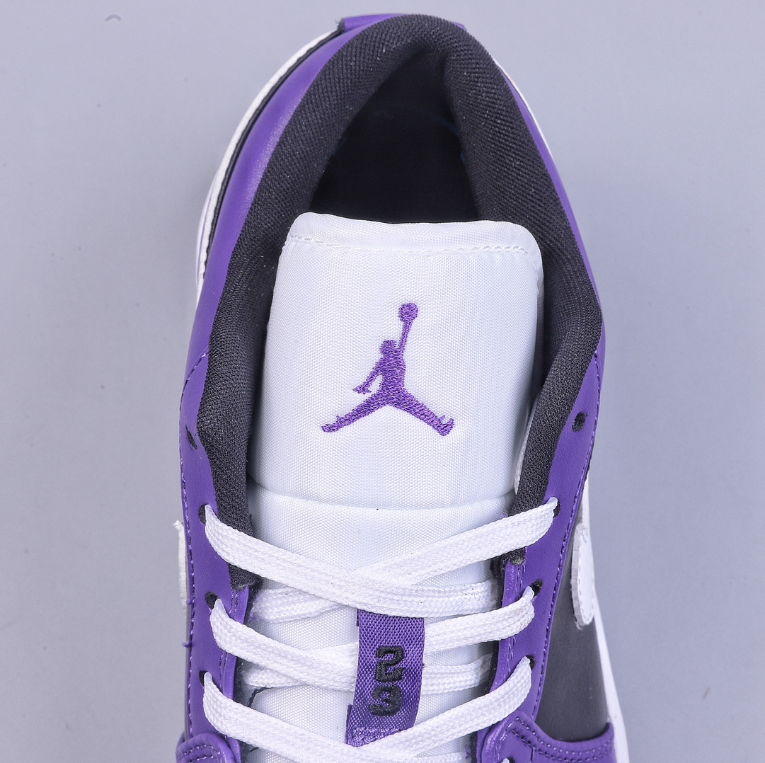 Air Jordan 1 Low Shadow Black Purple Low Top 553560-501