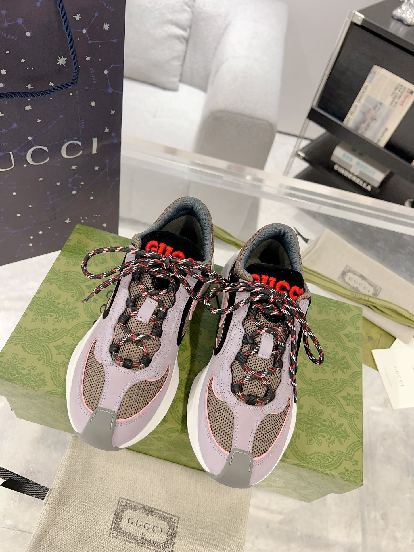 Gucci Shoes Sneakers Unisex Women Cowhide PU TPU Sweatpants