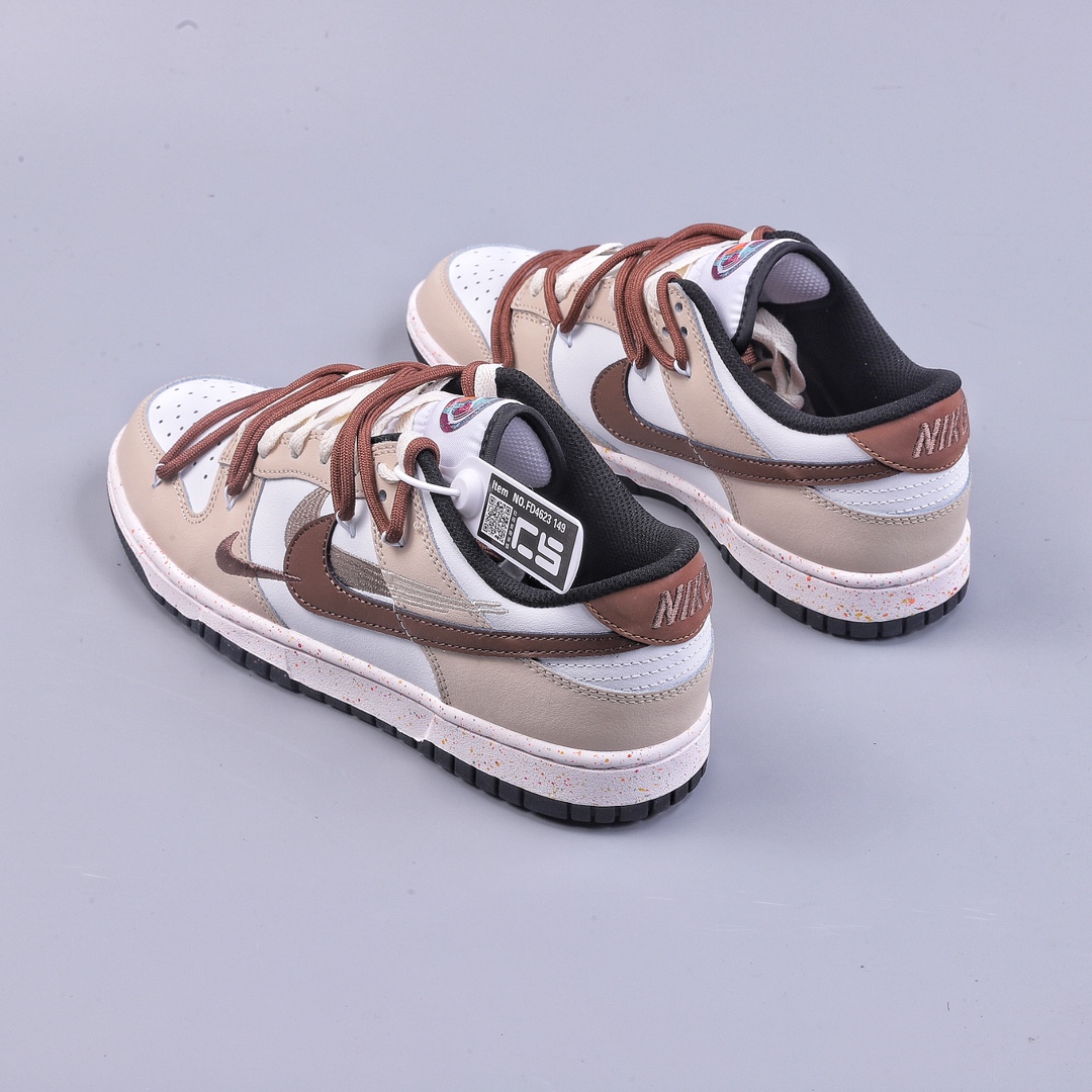 CS Nk Dunk Low ”Multi Color” Dynamic Three Hook Custom Edition Deconstruction Strap Casual Sneakers FD4623-149