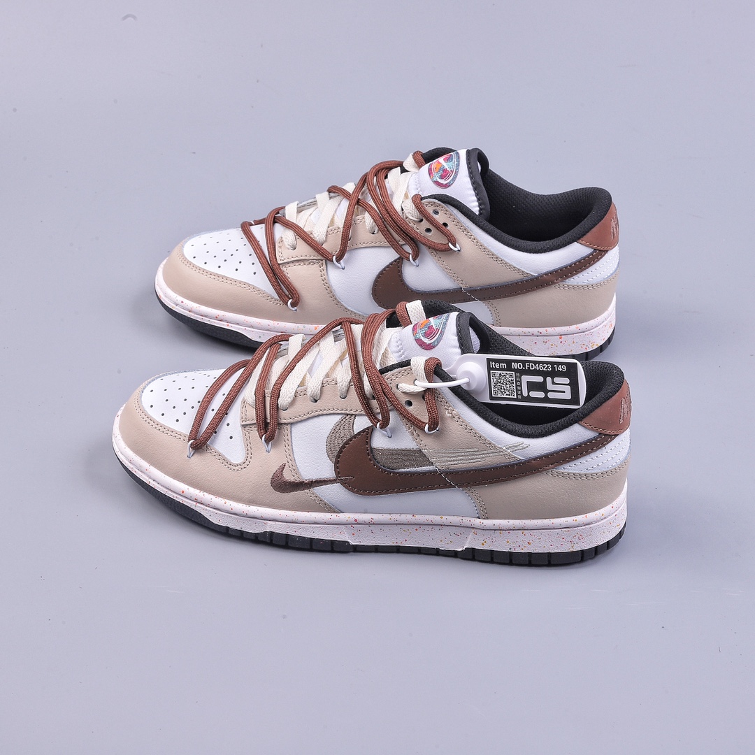 CS Nk Dunk Low ”Multi Color” Dynamic Three Hook Custom Edition Deconstruction Strap Casual Sneakers FD4623-149