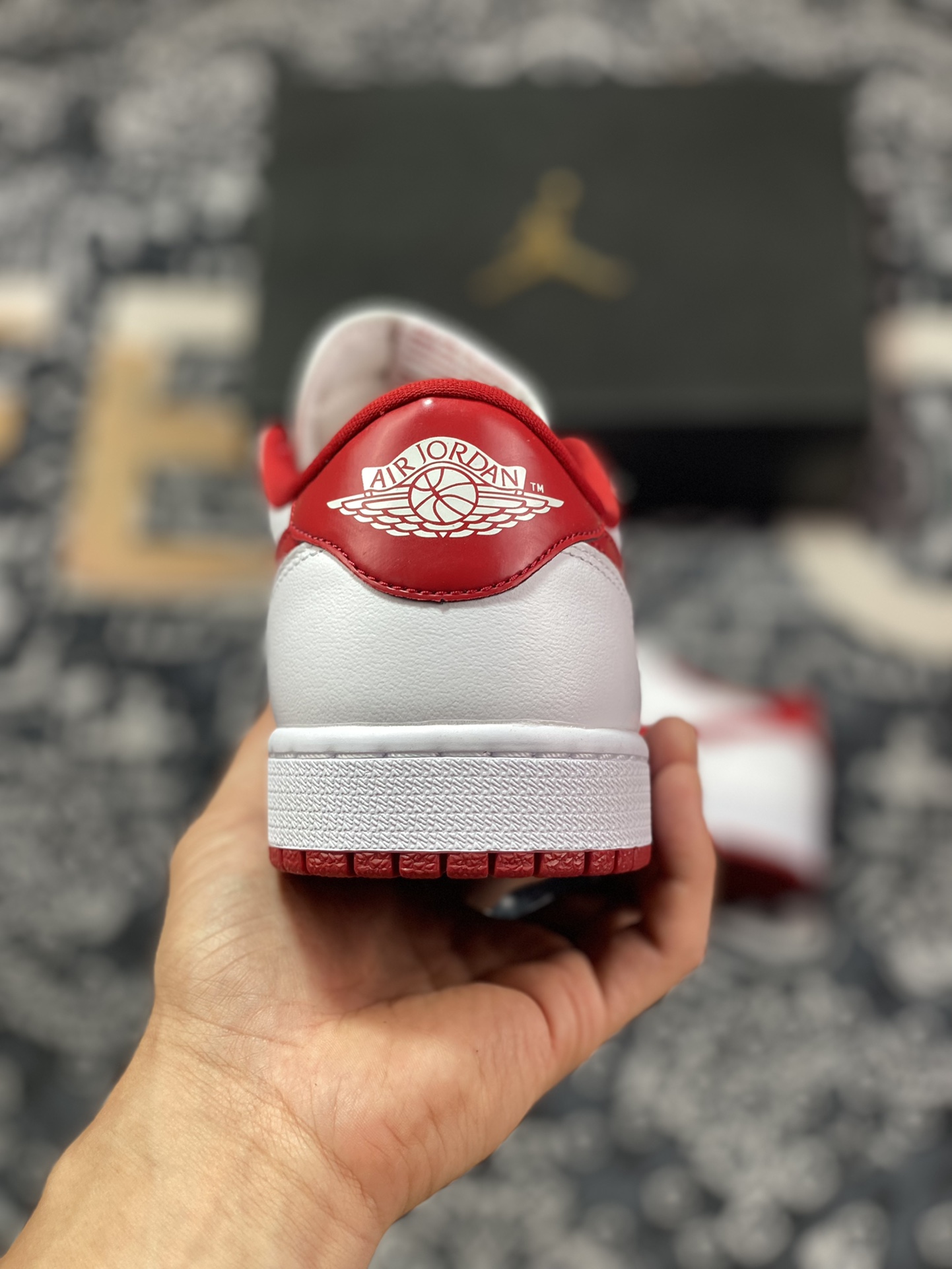 Preferred Air Jordan 1 Low OG series white and red color 705329-101