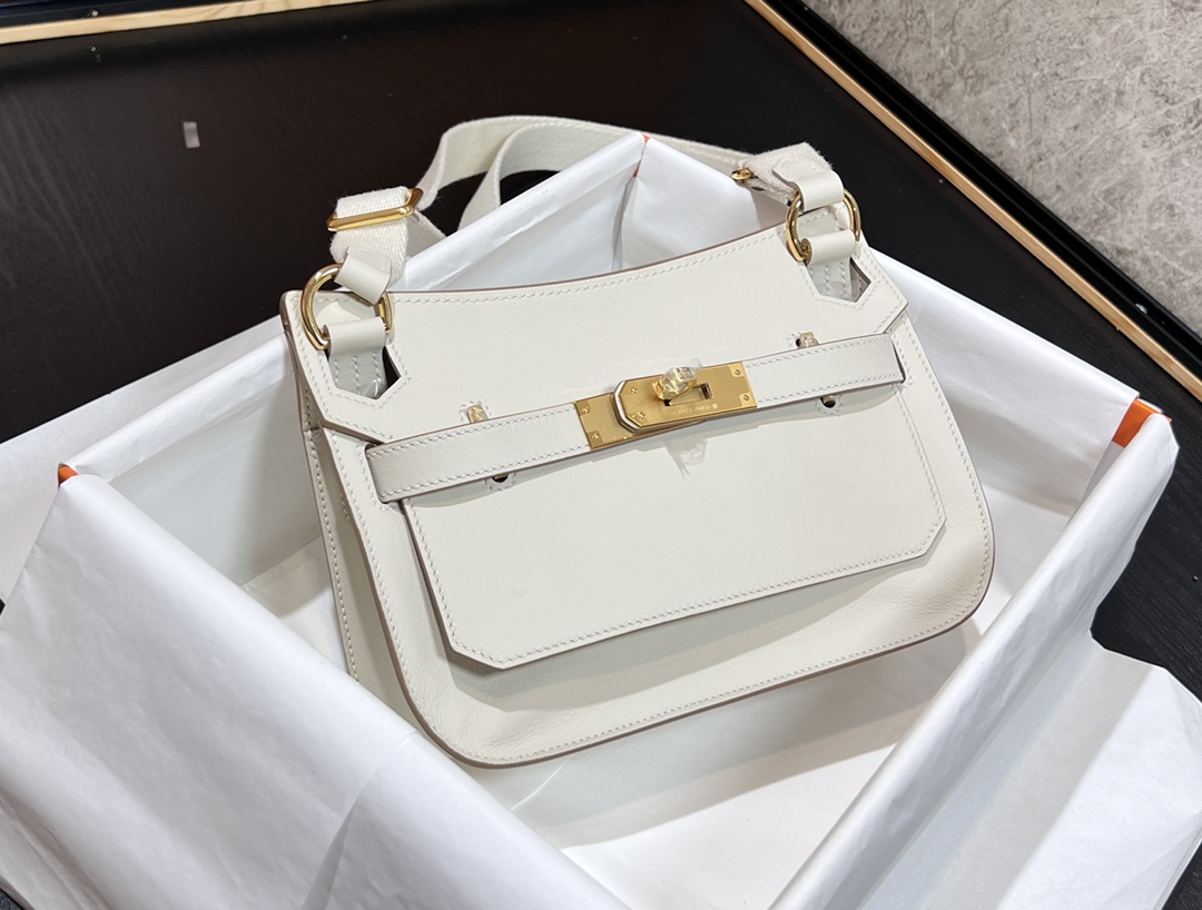 Mini White Swift Leather Messenger Bag with Adjustable Canvas Strap 2 i1690173063 1955 0