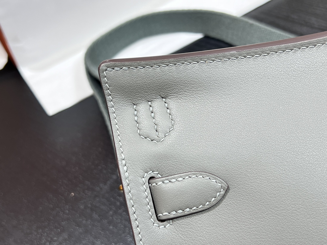 Mini Gypsière 22cm Swift Leather Crossbody Bag with Canvas Strap 6 i1690174445 7984 4