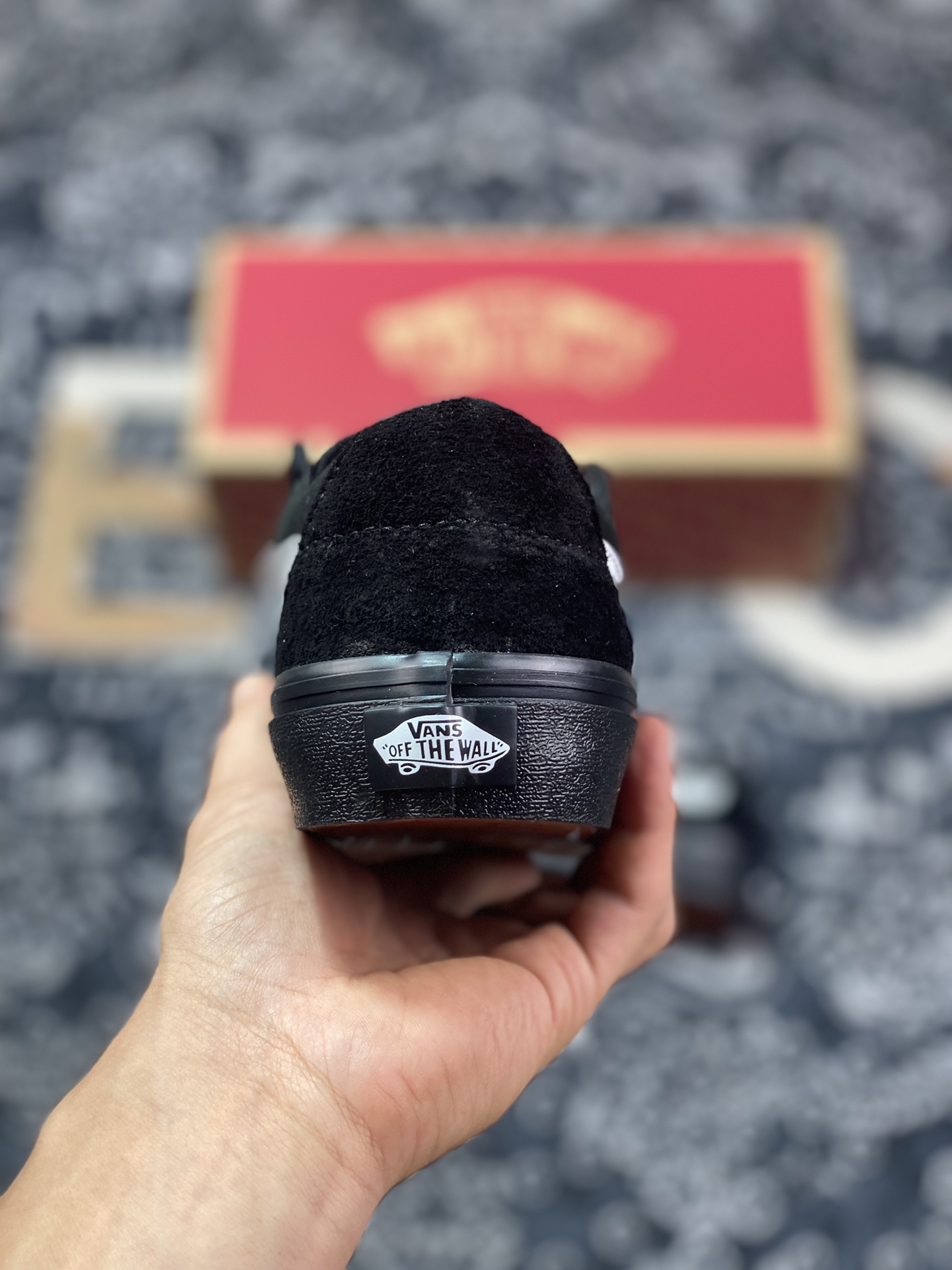 Vans Sk8-Low Black Warrior All-Black Skateboard Shoes