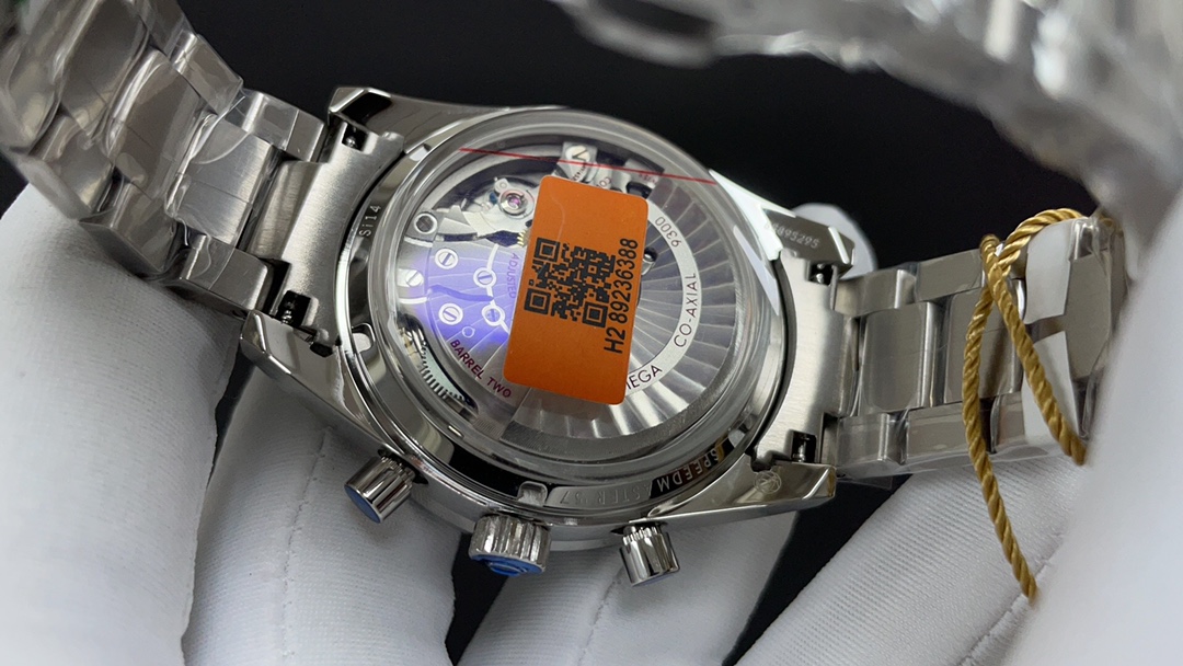 Omega 欧米茄 超霸 白钢黑 9300机
